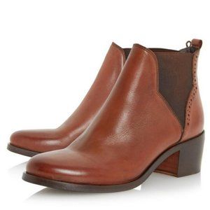 NWT Dune London Women's Parnell Leather Ankle Boot